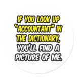 Accountant In Dictionary...My Picture Sticker