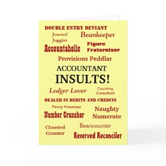 ACCOUNTANT INSULTS !! card
