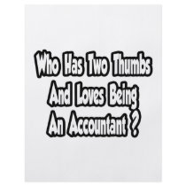 Accountant Joke...Two Thumbs Personalized Flyer
