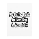 Accountant Joke...Two Thumbs Postcard