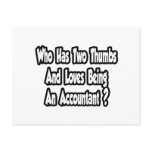 Accountant Joke...Two Thumbs Postcards