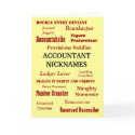 ACCOUNTANT NICKNAMES Birthday card