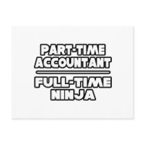 Accountant / Ninja postcards