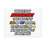 Accountant .. OMG WTF LOL Postcard