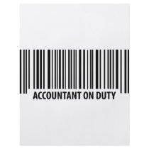 accountant on duty icon flyers