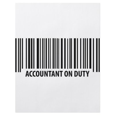 accountant on duty icon flyer by TomaniacLines