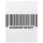 accountant on duty icon flyer