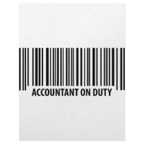 accountant on duty icon letterhead