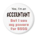 Accountant Powers Funny Office Humor Saying Magnets