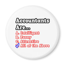 Accountant Quiz...Joke Fridge Magnet