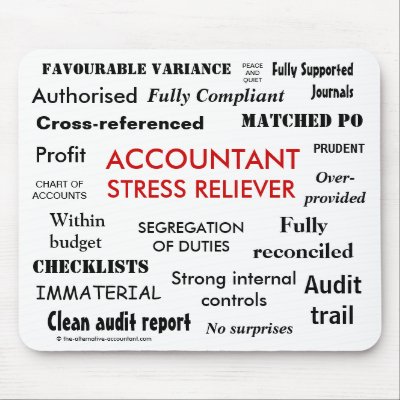 Accountant Stress Reliever - Stress Manager Mousemat by accountingcelebrity