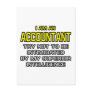 Accountant...Superior Intelligence Post Card