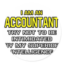Accountant...Superior Intelligence Sticker