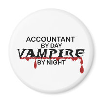 Accountant Vampire by Night magnets