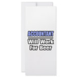 Accountant...Will Work For Beer Rack Card Template