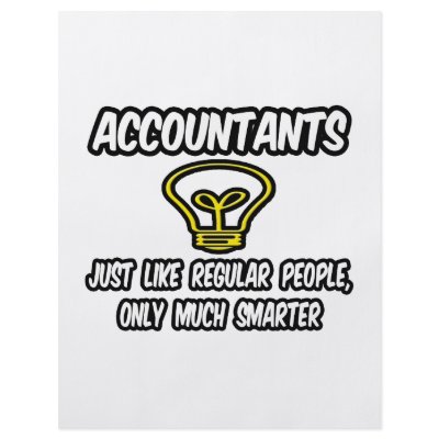 Accountants...Like Regular People, Only Smarter Personalized Flyer by accountantshirts