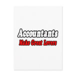 Accountants Make Great Lovers Post Cards