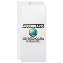Accountants...Making the World a Better Place Personalized Rack Card