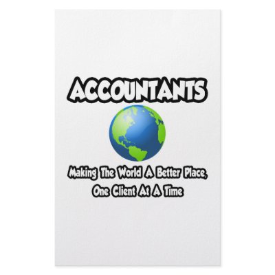 Accountants...Making the World a Better Place Stationery Paper by accountantshirts