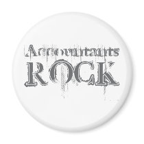 Accountants Rock Magnet