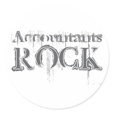Accountants Rock Round Stickers by busybrain