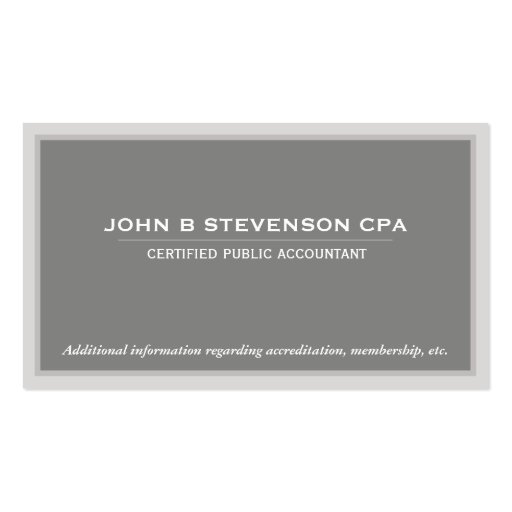 Accounting  Business Card