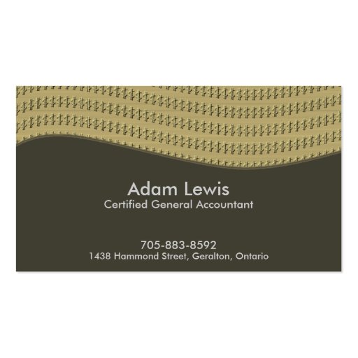Accounting Business Card - $$$ (front side)