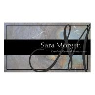 Accounting Business Card - Classy Monogram Texture