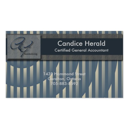 Accounting Business Card - Spotlight (front side)