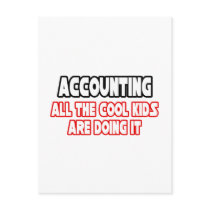 Accounting...Cool Kids postcards