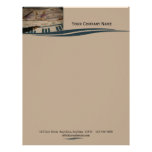Accounting Finance Ledger and Glasses Custom Letterhead