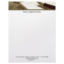 Accounting Finance Ledger in GoldLetterhead