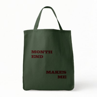 Accounting & Finance Month End Approval Stamp Canvas Bag by disgruntled_genius