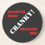 Accounting & Finance Month End Approval Stamp Beverage Coasters