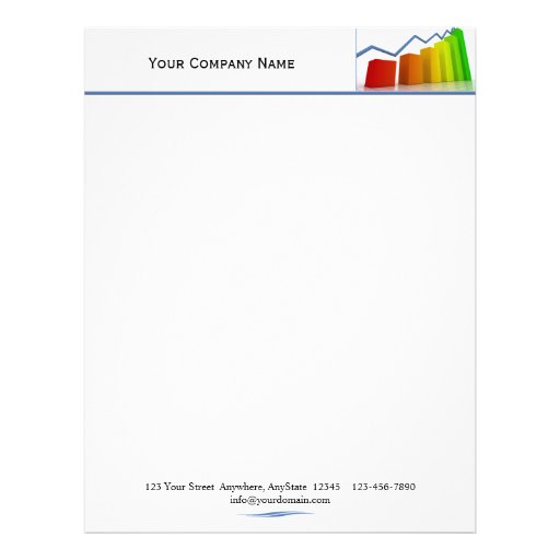 Accounting Finance Rising Futures Letterhead Template