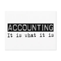 Accounting It Is Postcard