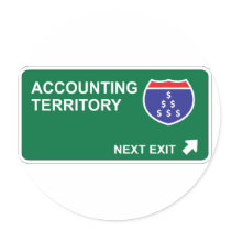 Accounting Next Exit stickers by whatitis Accounting Next Exit stickers