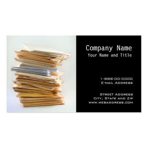 Accounting Services Business Card