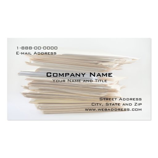 Accounting Servies Business Card (front side)