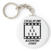 Accounting Stunts Key Chain