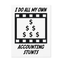 Accounting Stunts Post Cards