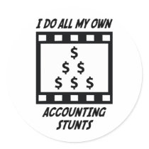 Accounting Stunts Sticker