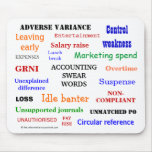 ACCOUNTING SWEAR WORDS mousepad (mulitcolour)