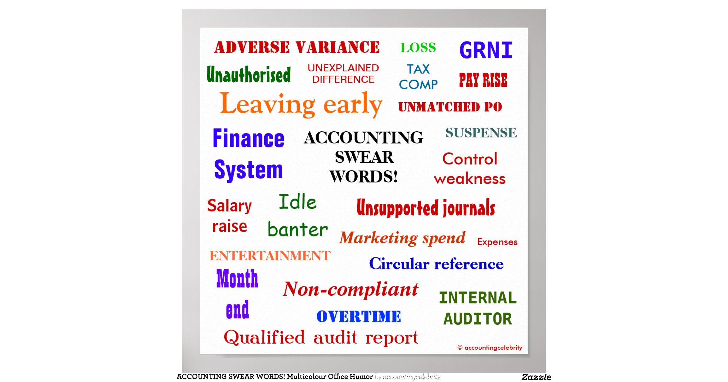 accounting-swear-words-multicolour-poster