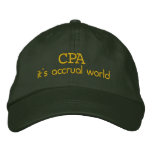 Accrual 1 embroidered baseball caps