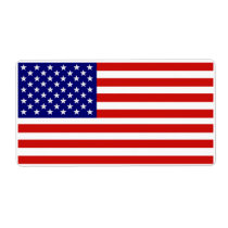 Accurate American Flag Label