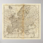 Accurate Map of Europe Print