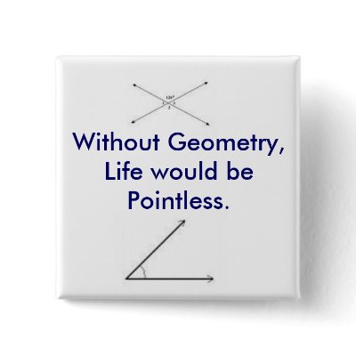 accute angle, angles, Without Geometry, Life wo... Pinback Buttons by tatordink
