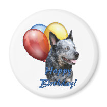 ACD Happy Birthday Balloons Refrigerator Magnet