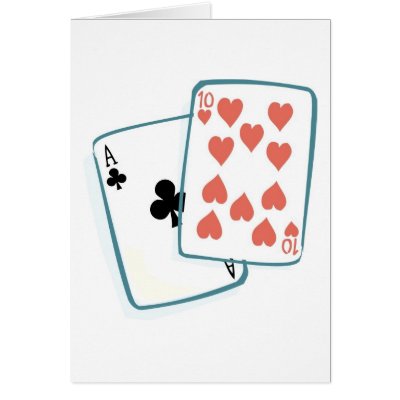 Ace and Ten of Hearts Playing Cards by White_Wedding